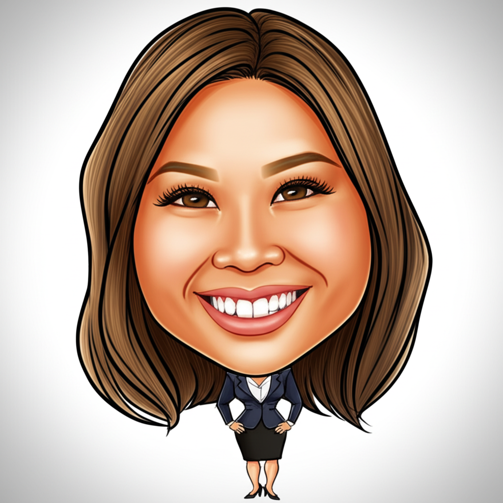 Kim Duong caricature