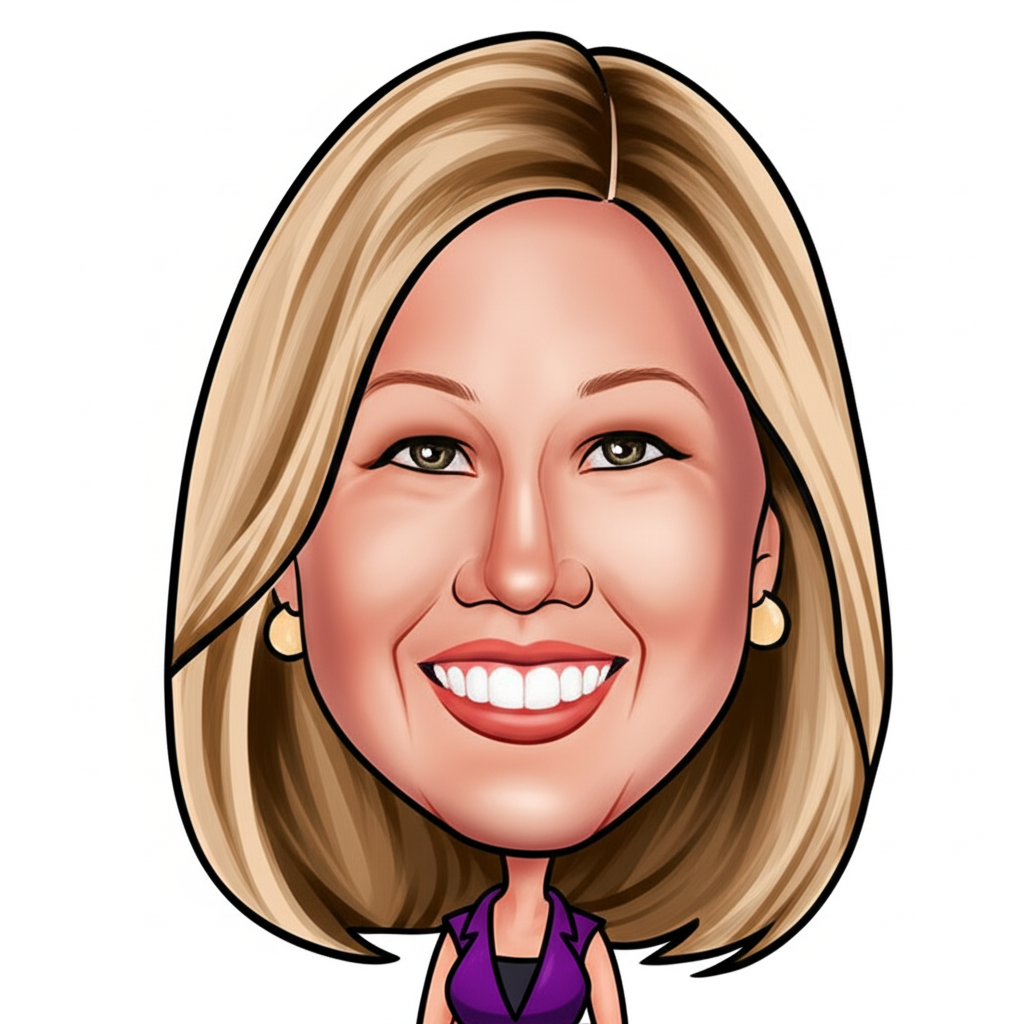 Jacqui Byrnes caricature