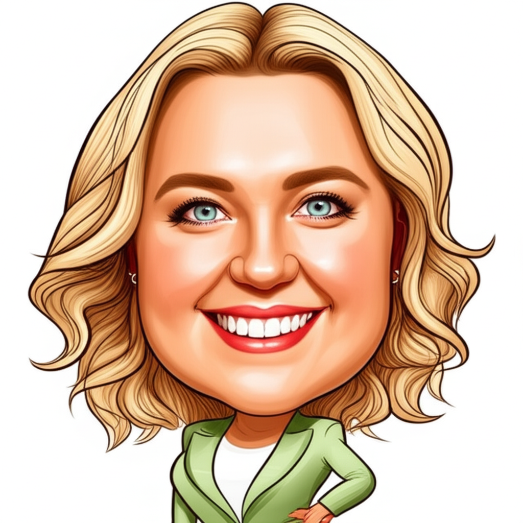 Liz Jervis caricature