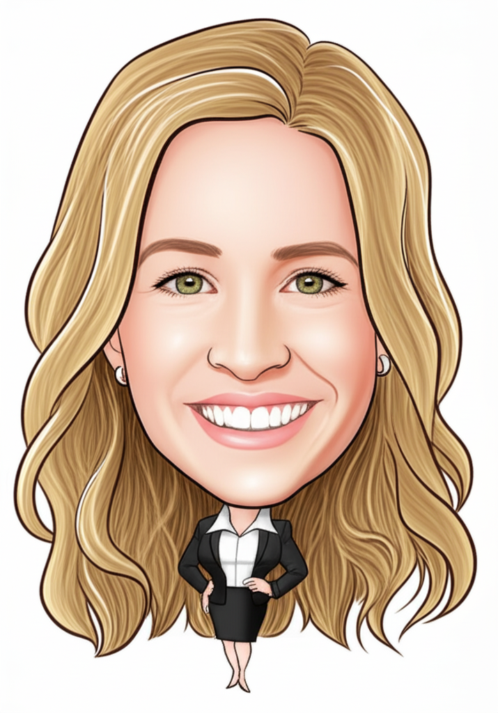 Aimee Carding caricature